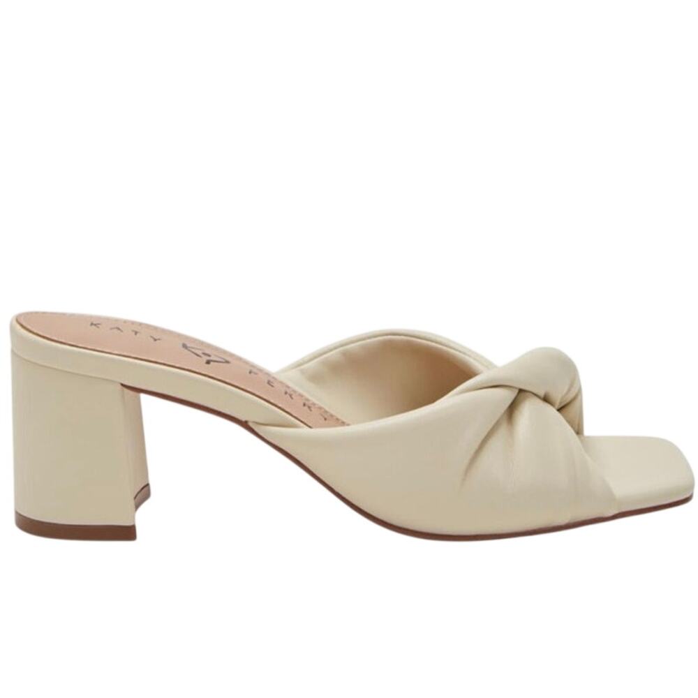 Katy Perry The Tooliped Twisted Cream Ivory Sandal Heeled Women’s Size 9
